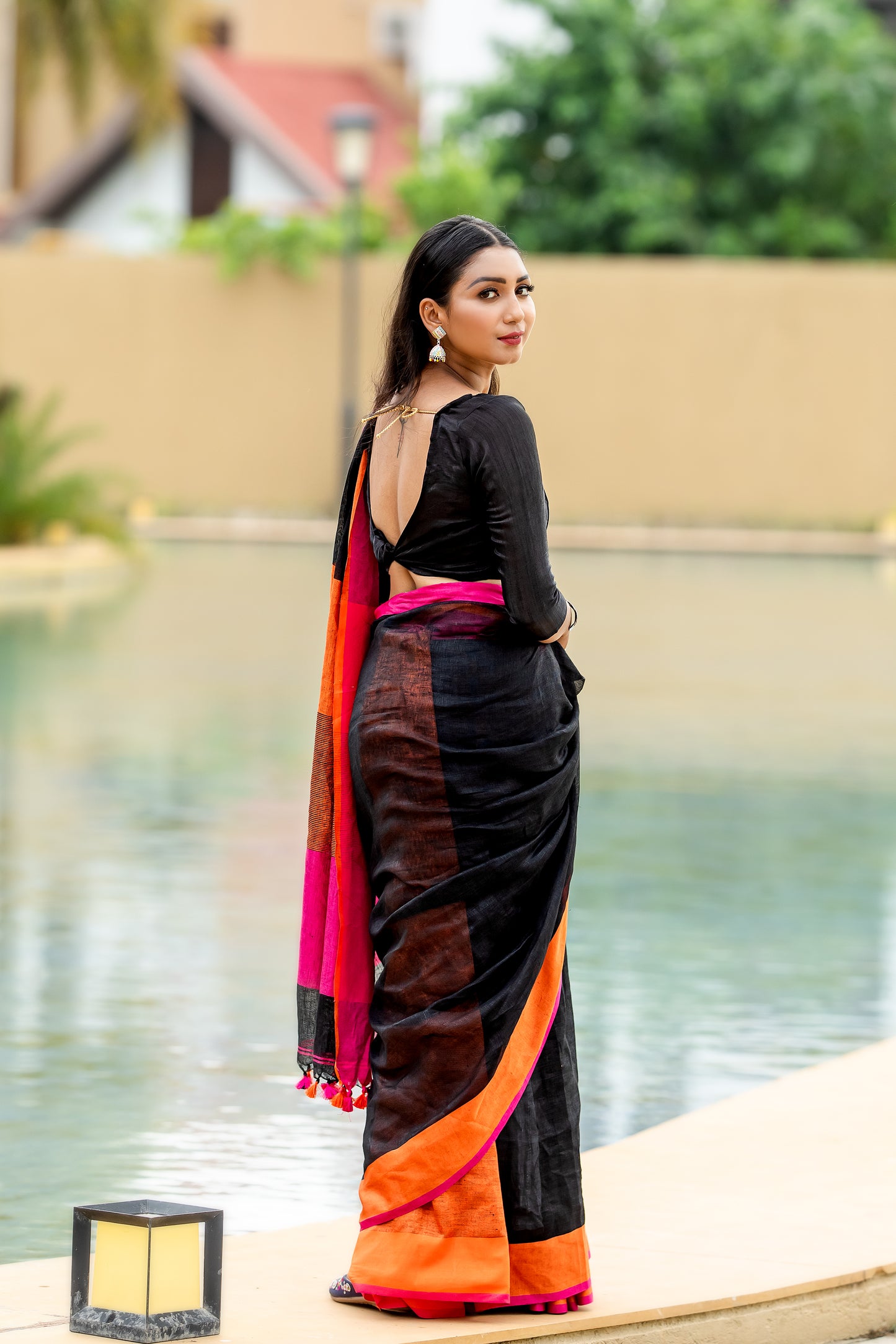 S A R A S W A T I || Pure Linen Saree