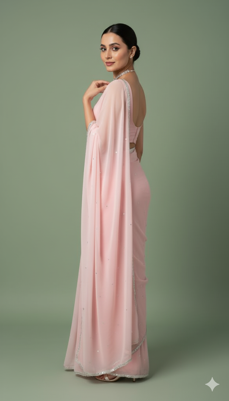 P R E R A N A || Organza Saree with sequence work