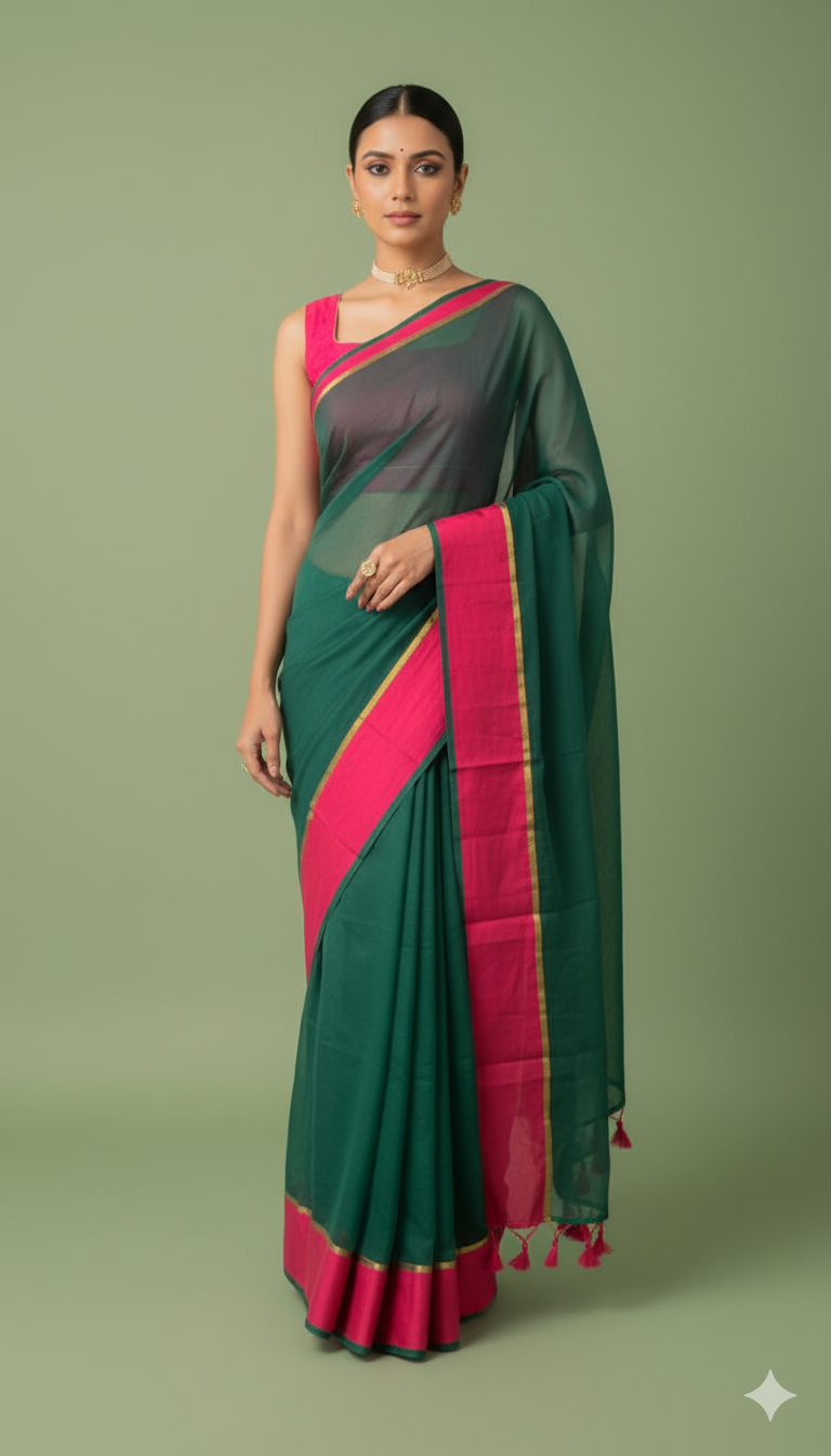 K R U P A L I || MULL COTTON SAREE