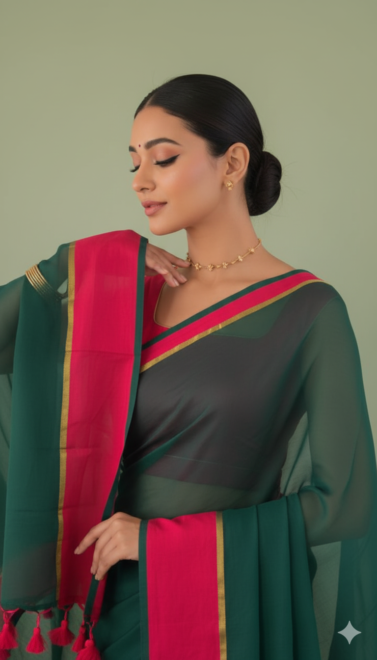 K R U P A L I || MULL COTTON SAREE