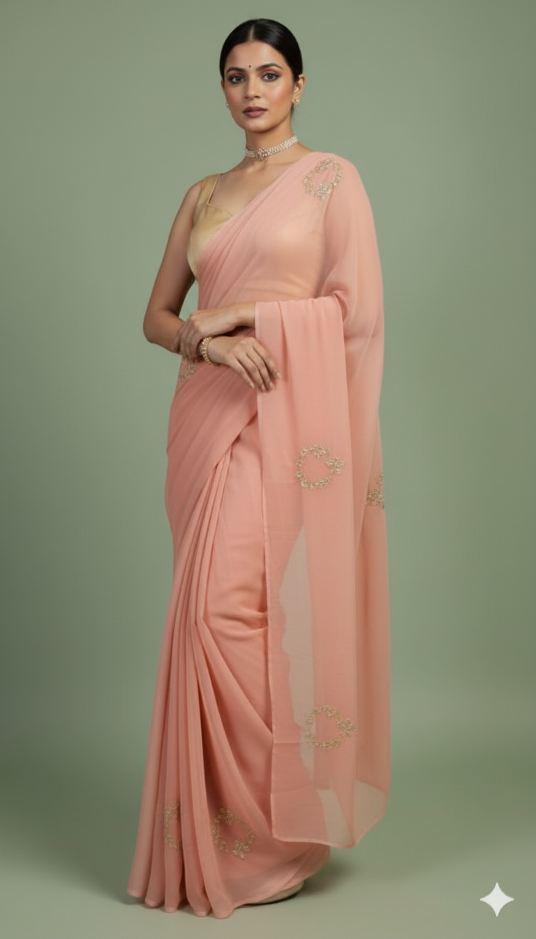 S A R V A D H Y A || Pure Chiffon Saree