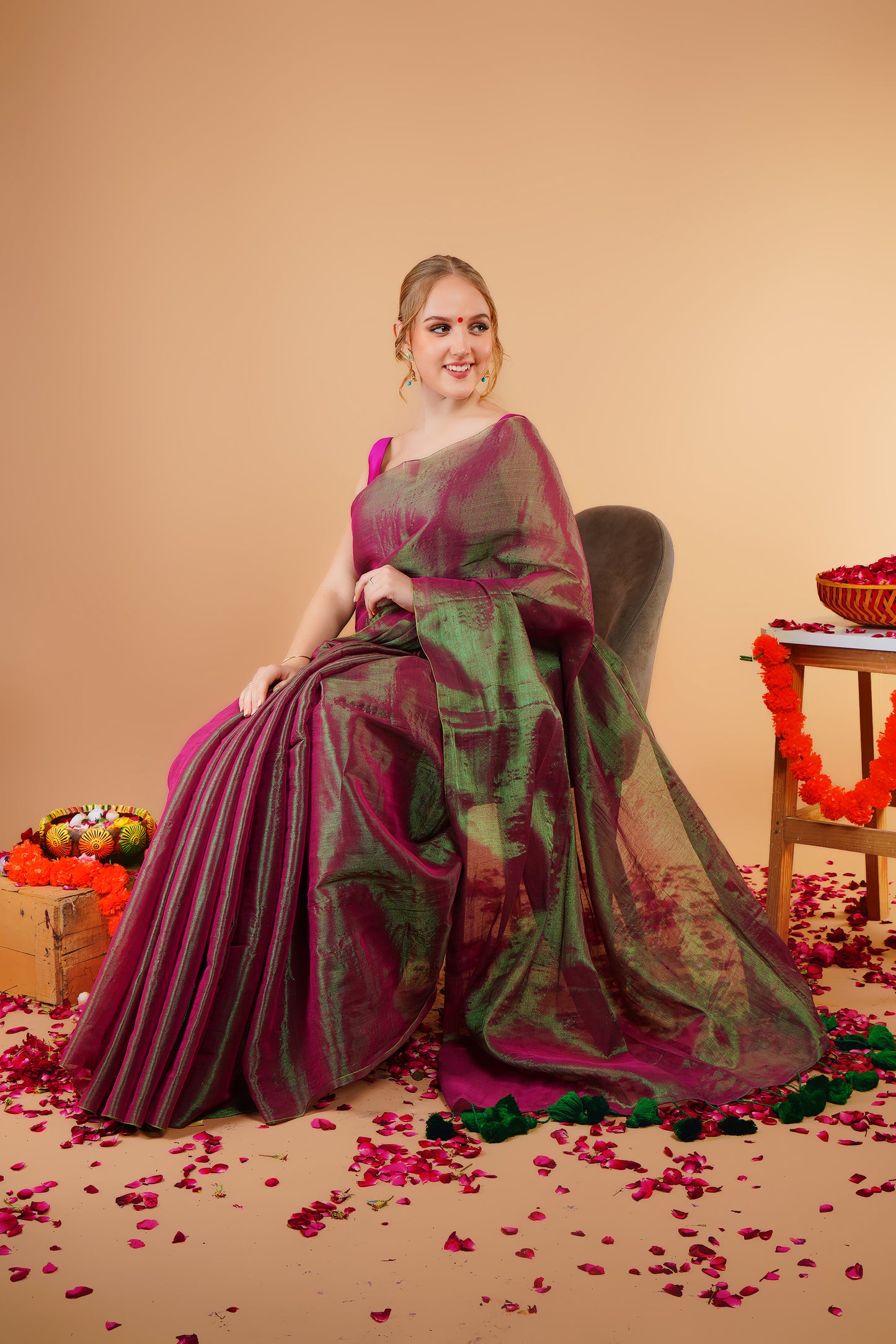 M I R A || Handloom Raga Tissue Saree