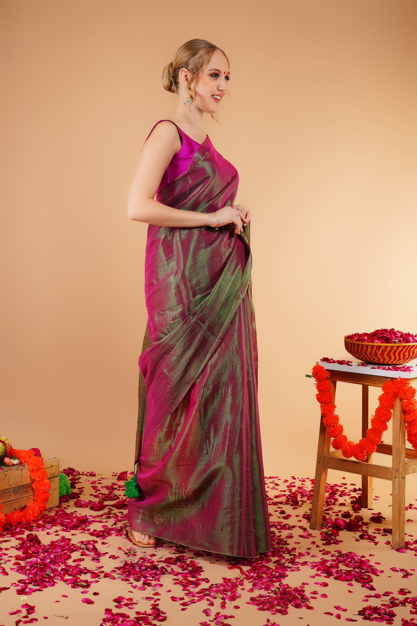 M I R A || Handloom Raga Tissue Saree