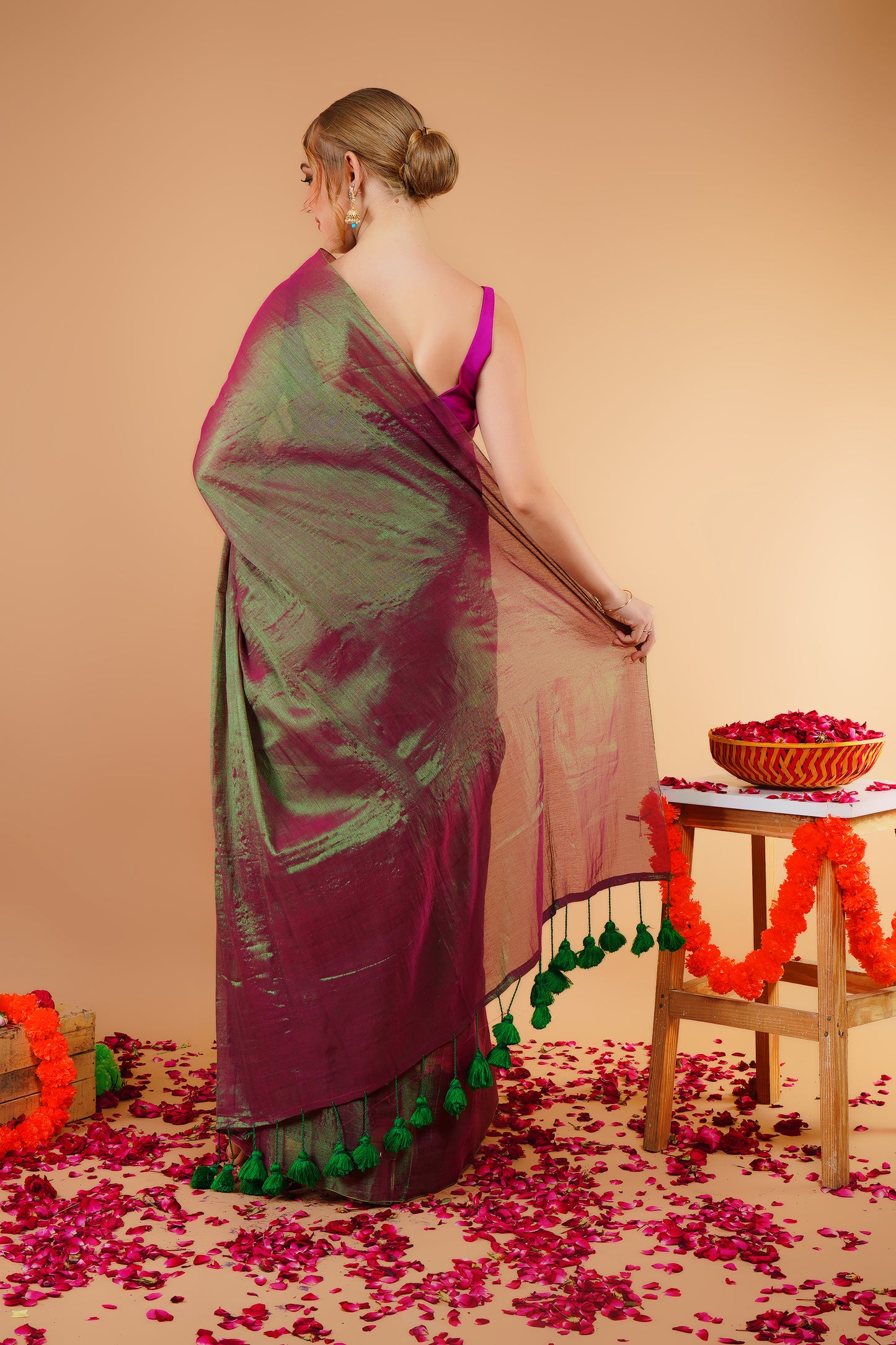 M I R A || Handloom Raga Tissue Saree