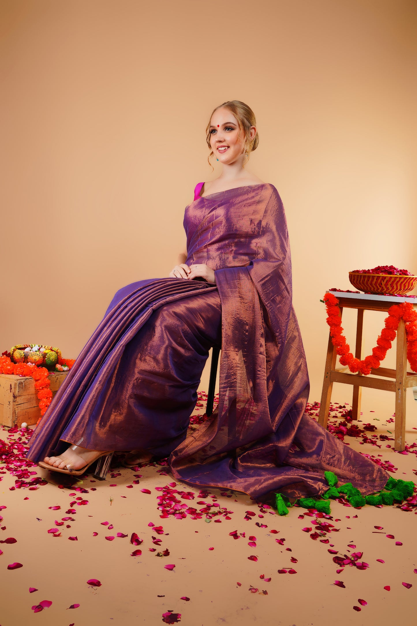 J Y O T I || Handloom Raga Tissue Saree