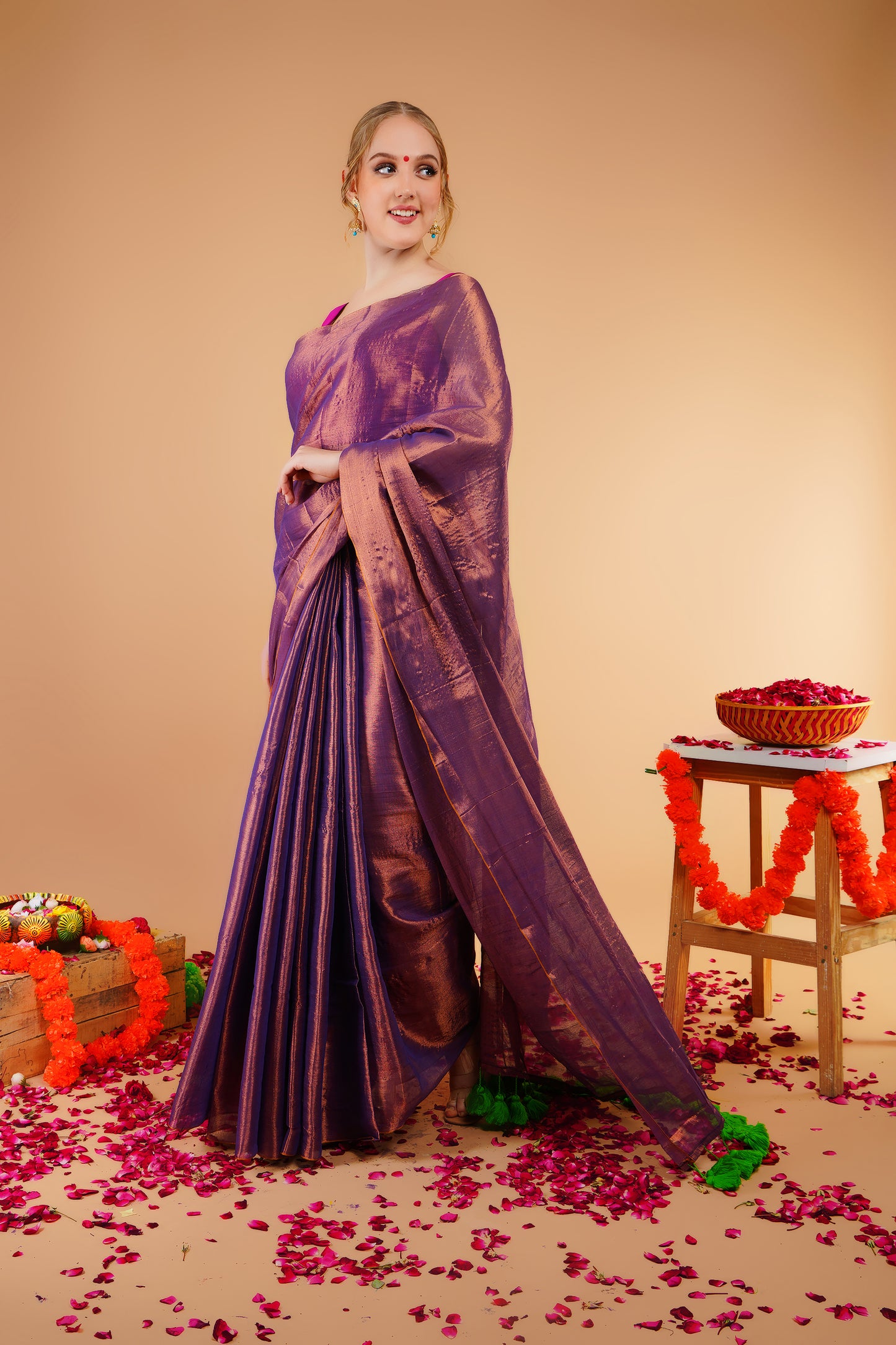 J Y O T I || Handloom Raga Tissue Saree