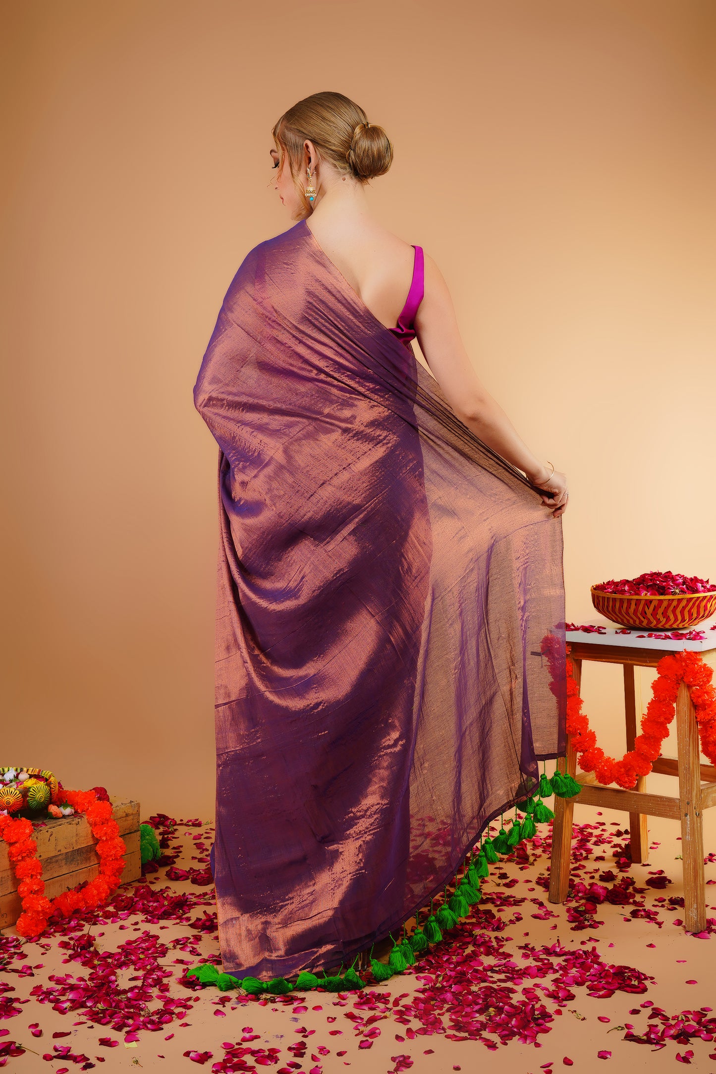 J Y O T I || Handloom Raga Tissue Saree