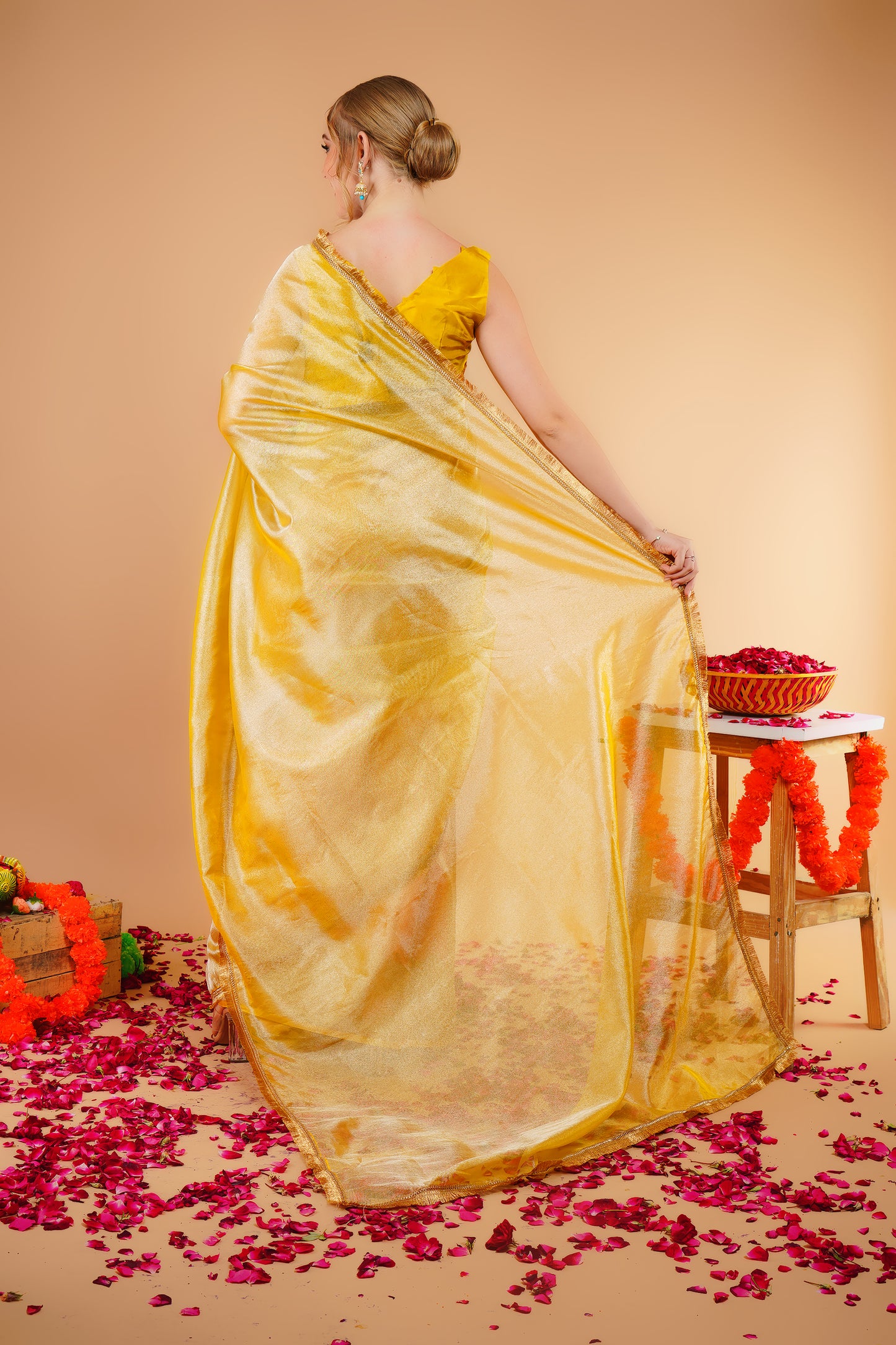 G R I S H M A || Banarasee Tissue Saree with Lace