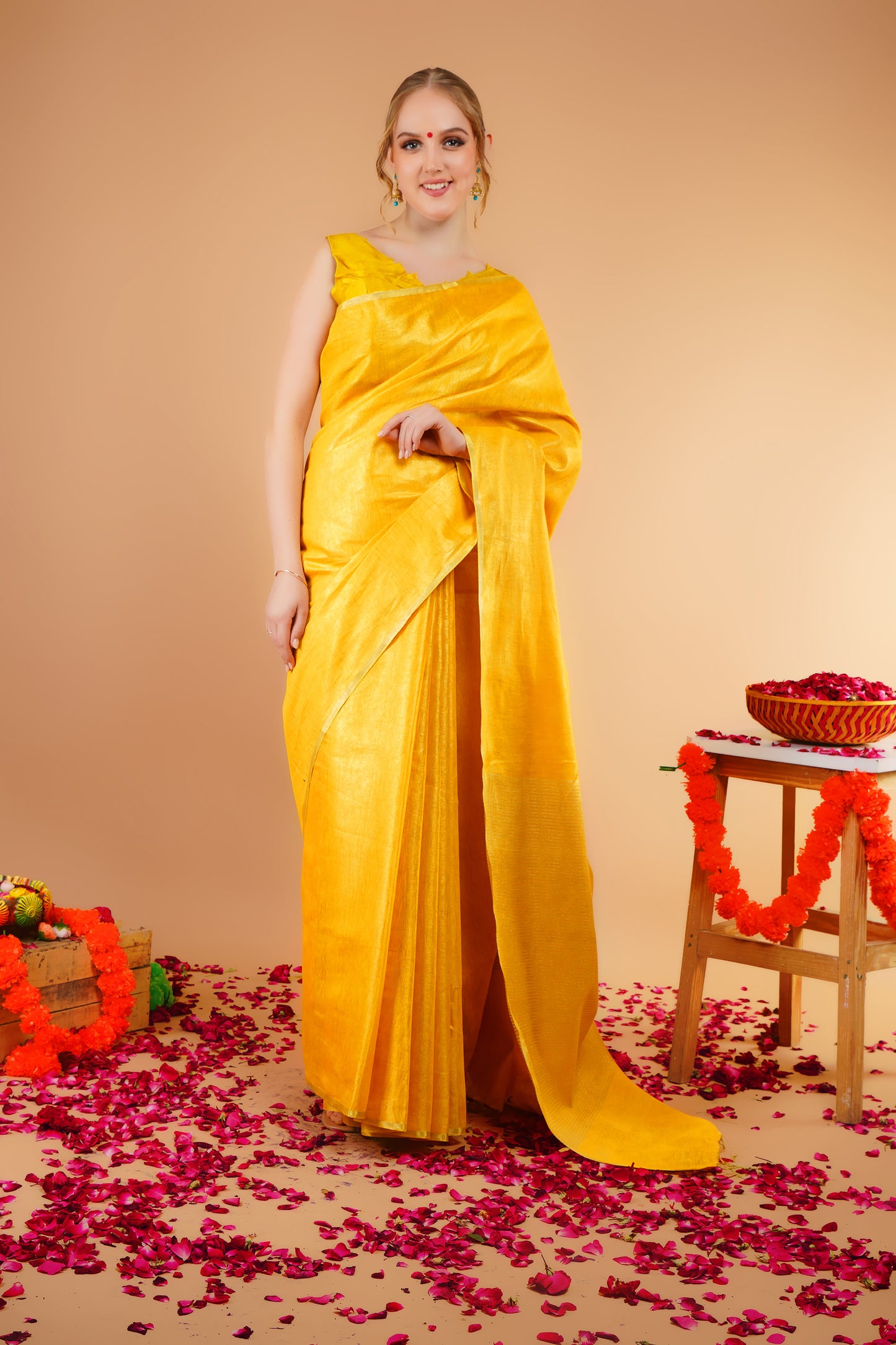 K O M A L || Tissue Linen Saree