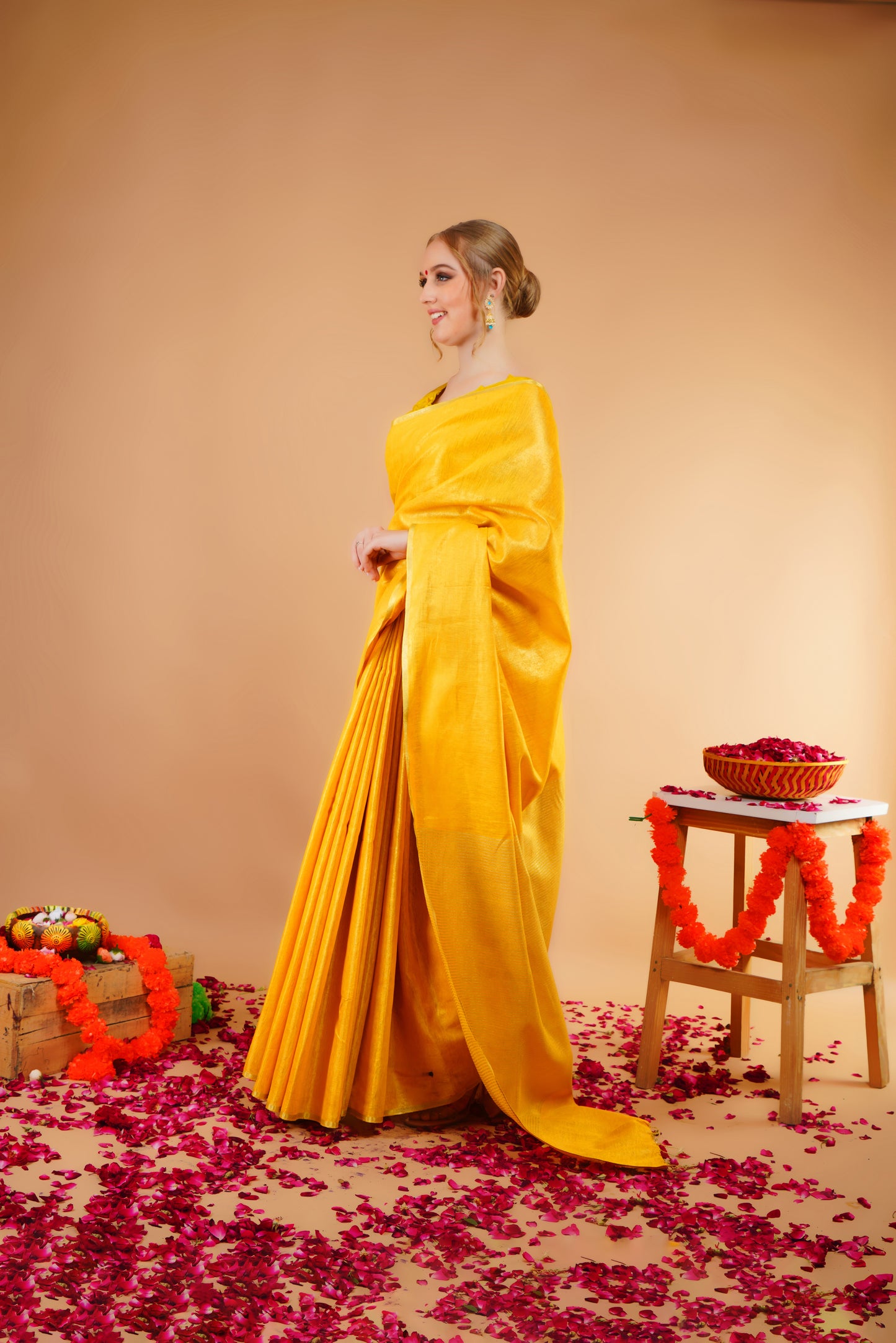 K O M A L || Tissue Linen Saree