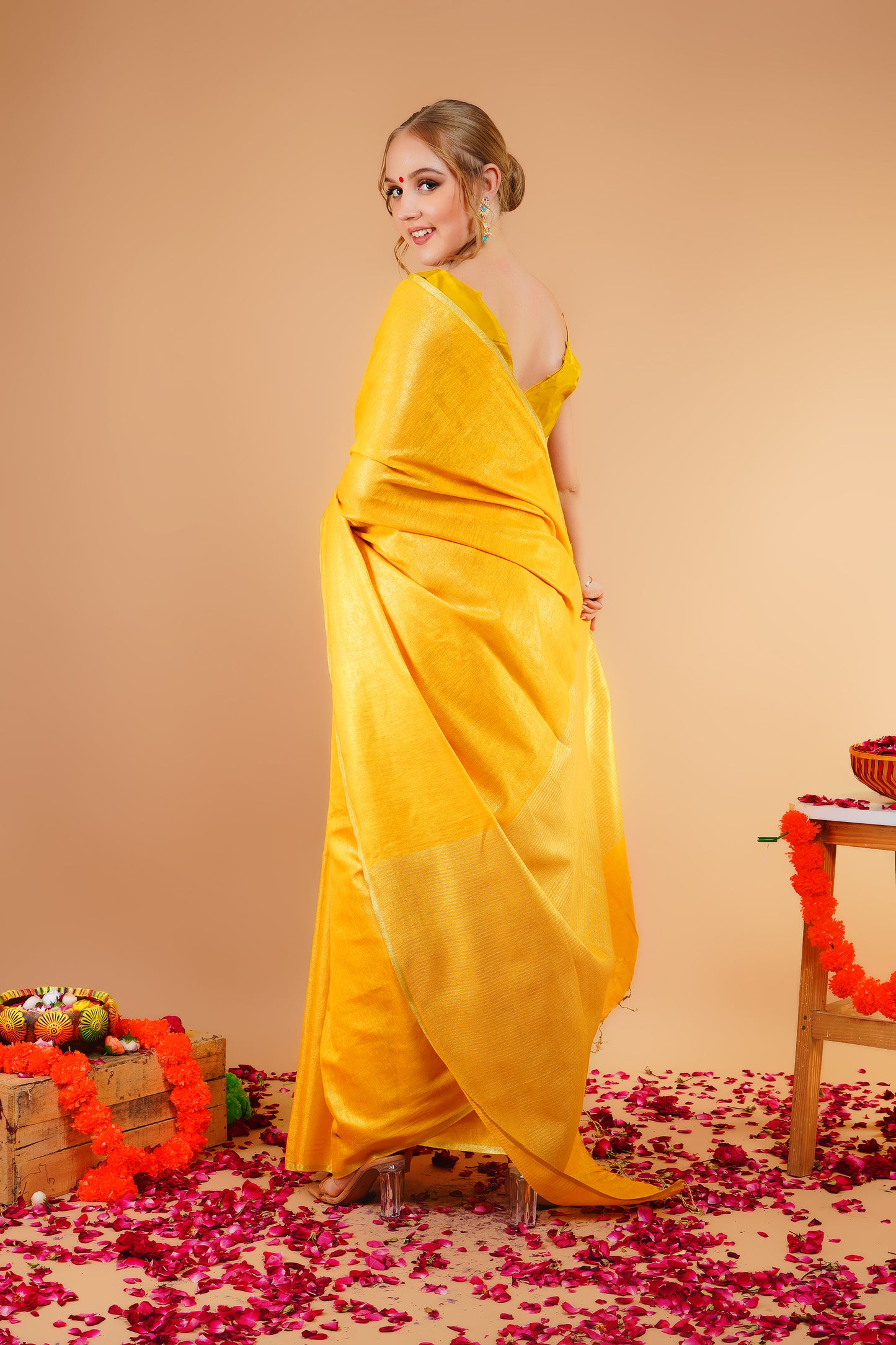 K O M A L || Tissue Linen Saree