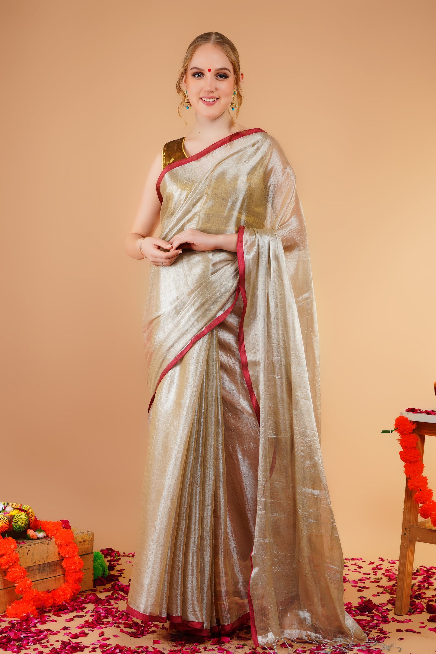 S A K S H I || Handloom Raga Tissue Saree