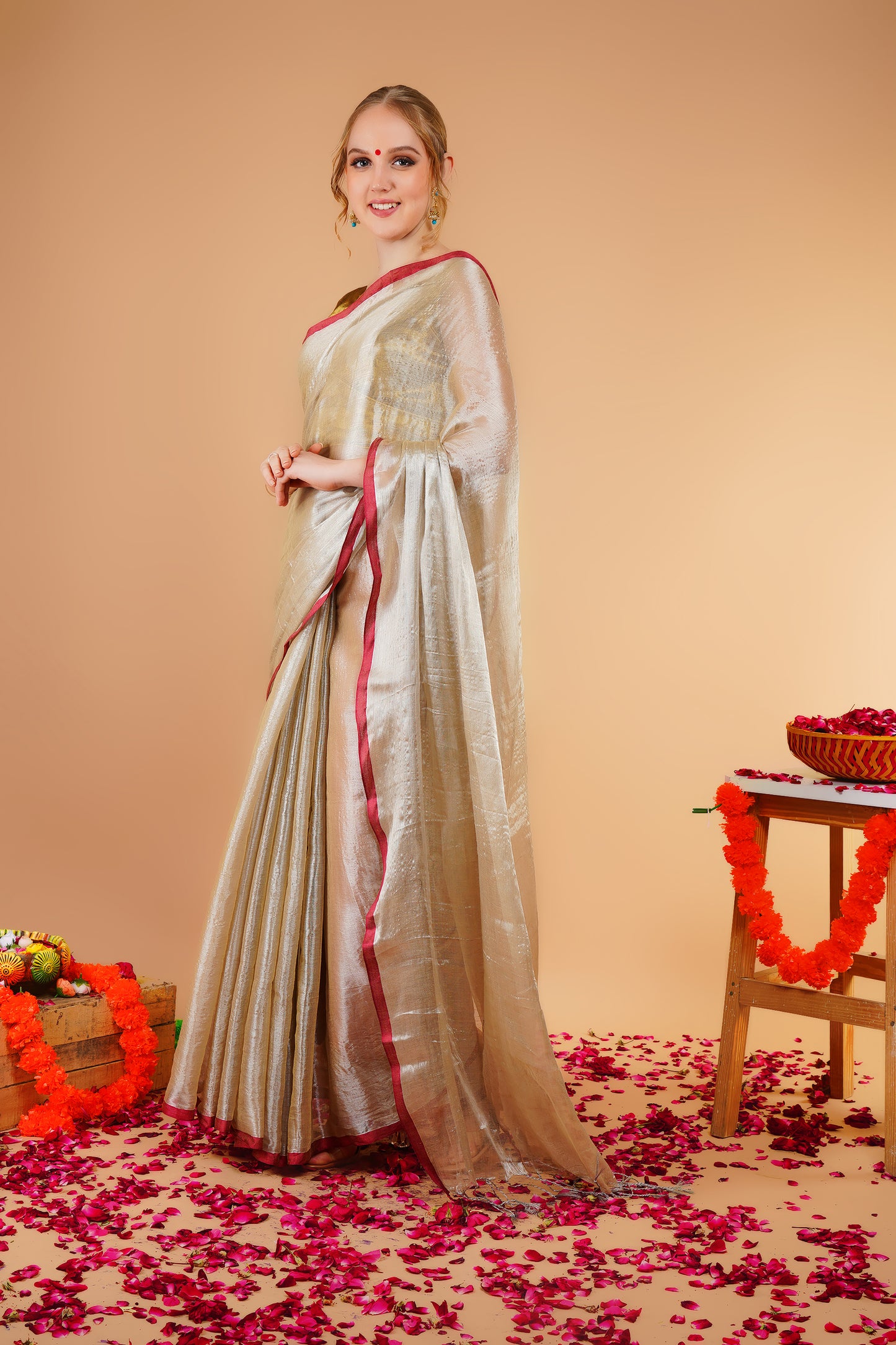 S A K S H I || Handloom Raga Tissue Saree