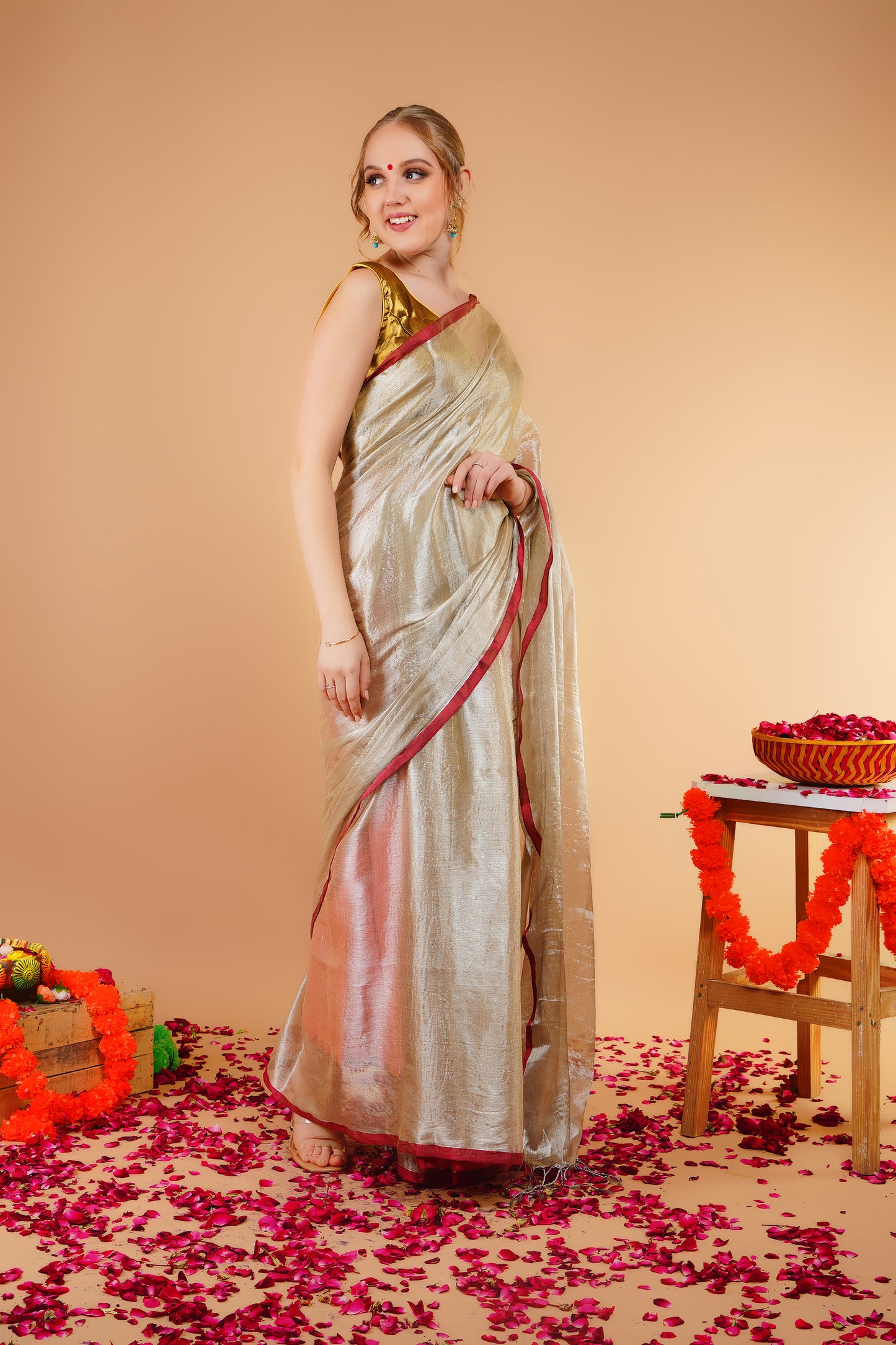S A K S H I || Handloom Raga Tissue Saree