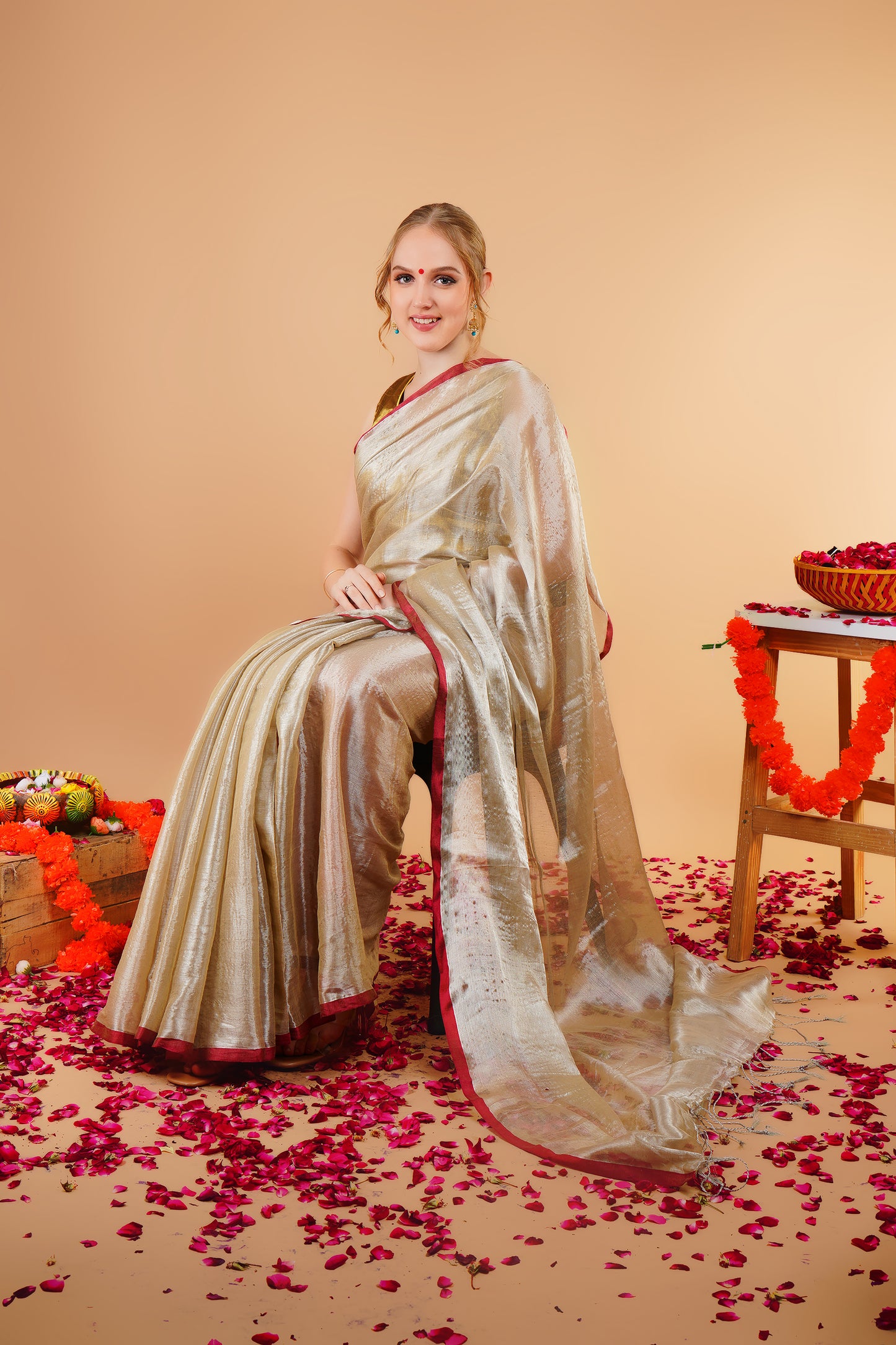S A K S H I || Handloom Raga Tissue Saree