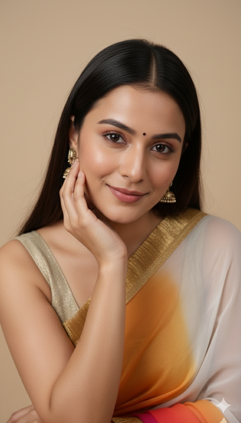 S H A K T I || Pure chiffon saree with Kiran lace