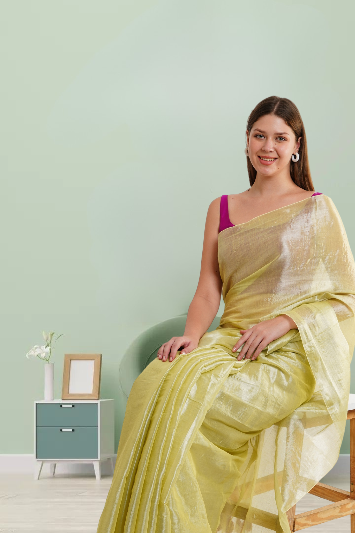 T A N A V I || Handloom Raga Tissue Saree