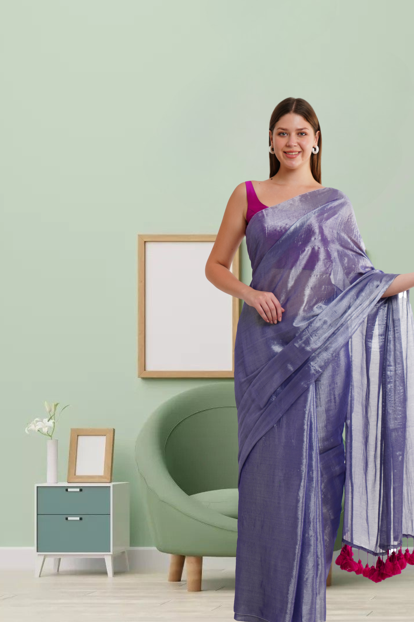 K I R A N || Handloom Raga Tissue Saree