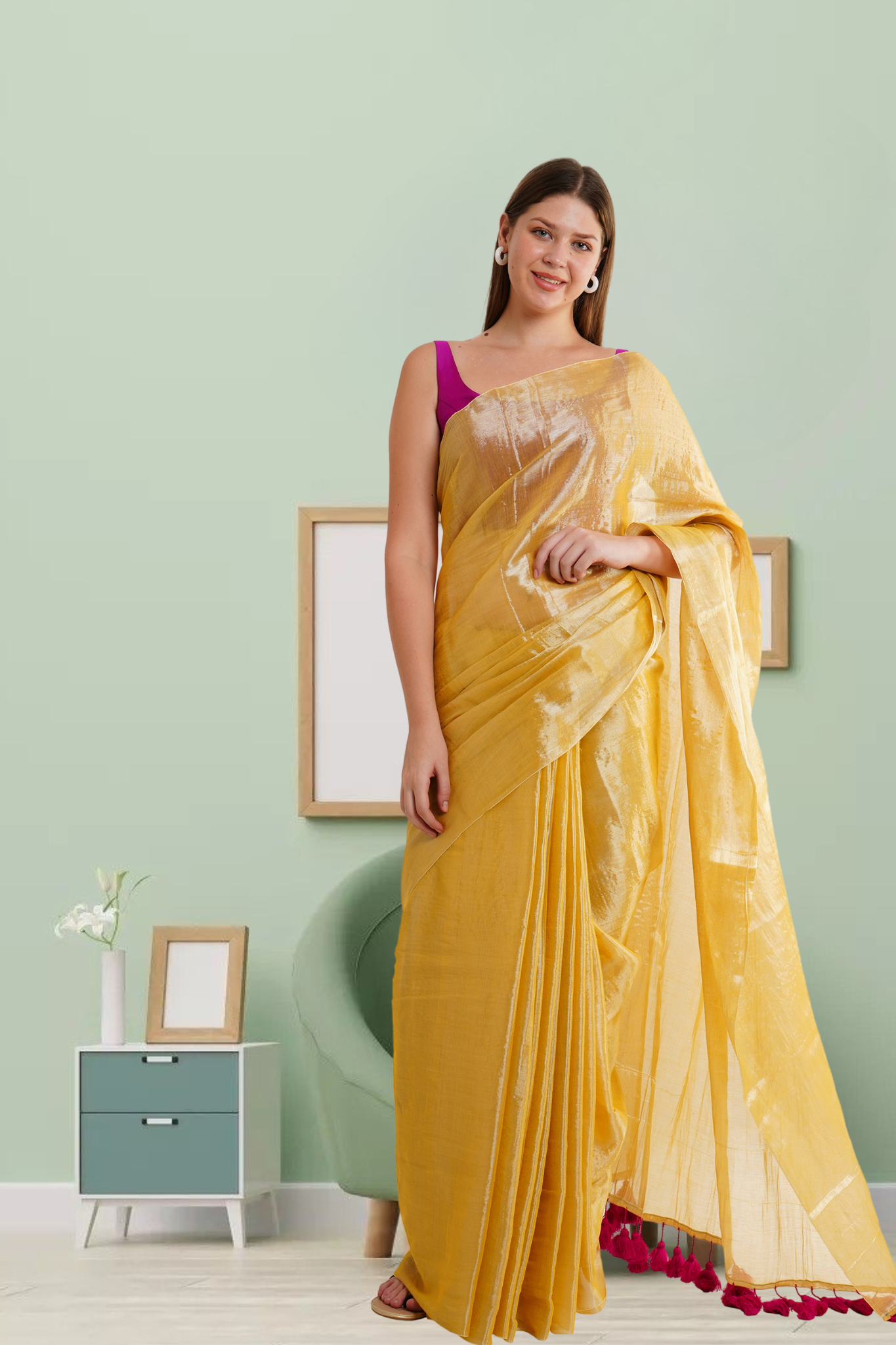 S U R A B H I || Handloom Tissue Saree