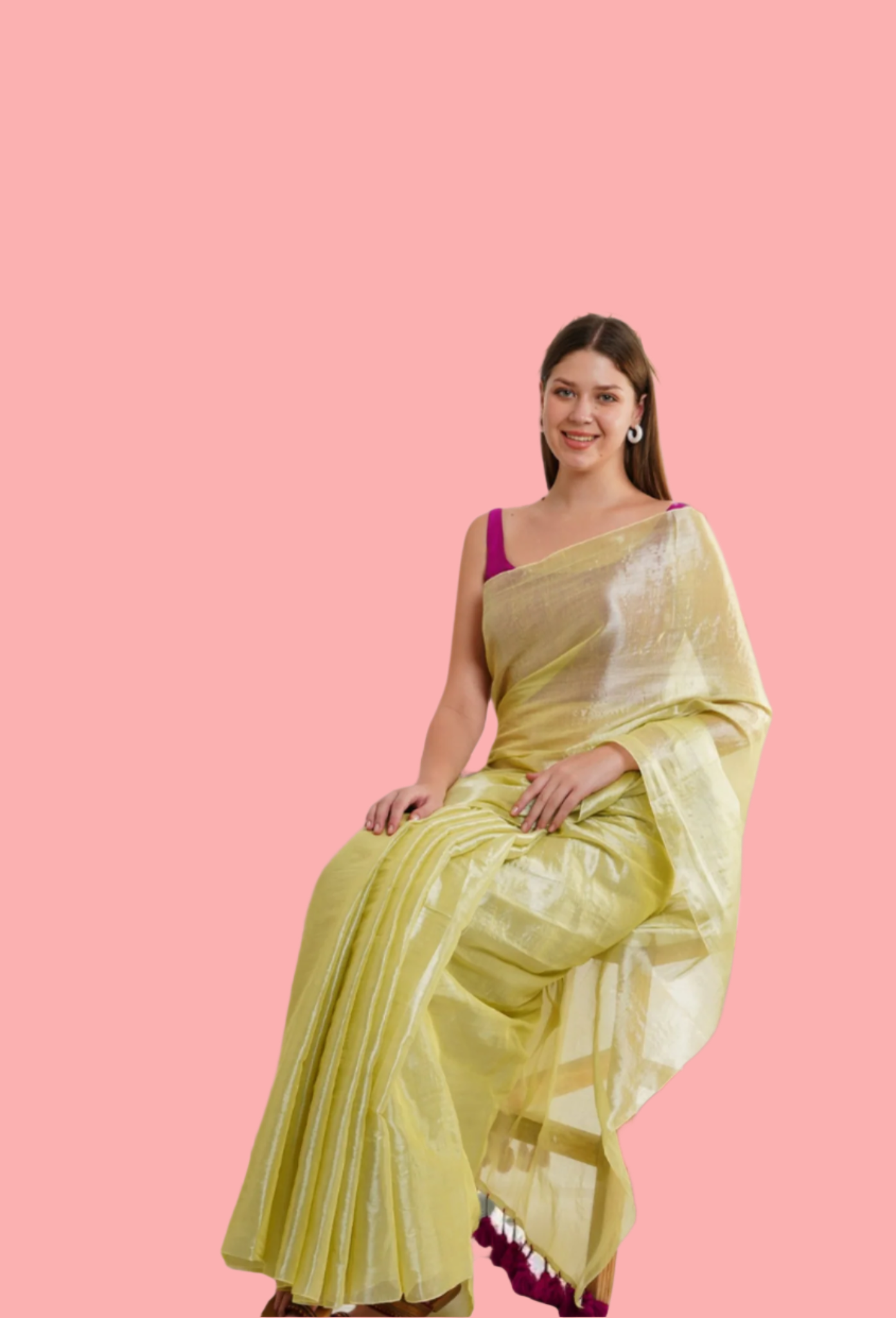 T A N A V I || Handloom Raga Tissue Saree