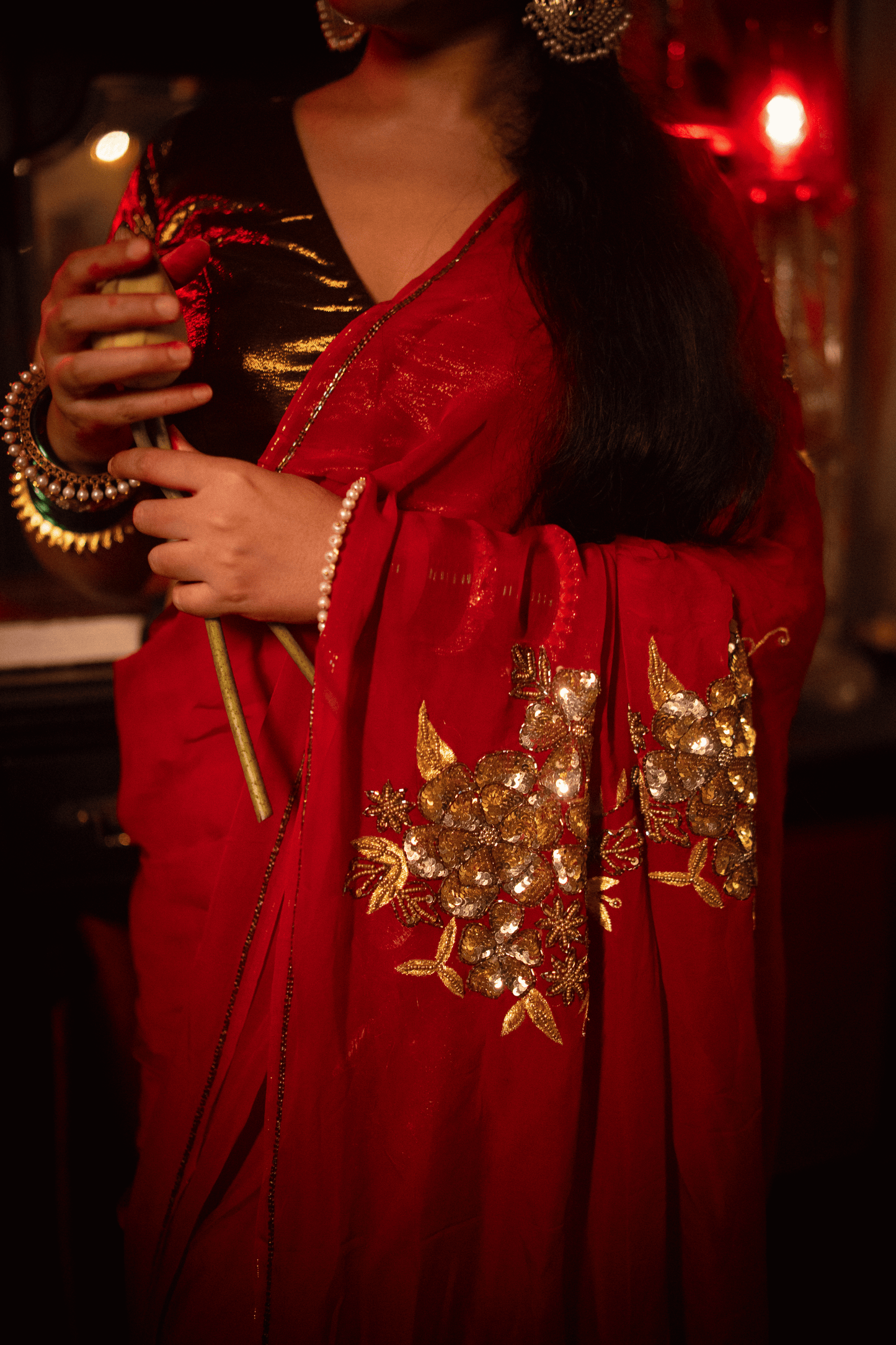 R A S E S H W A R I || Organza Heavy Work Saree