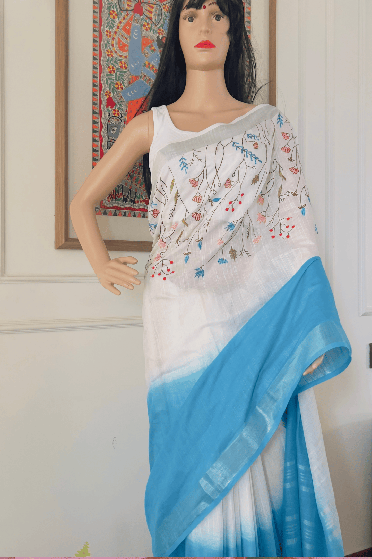 S A R J A N || Linen Slub Saree