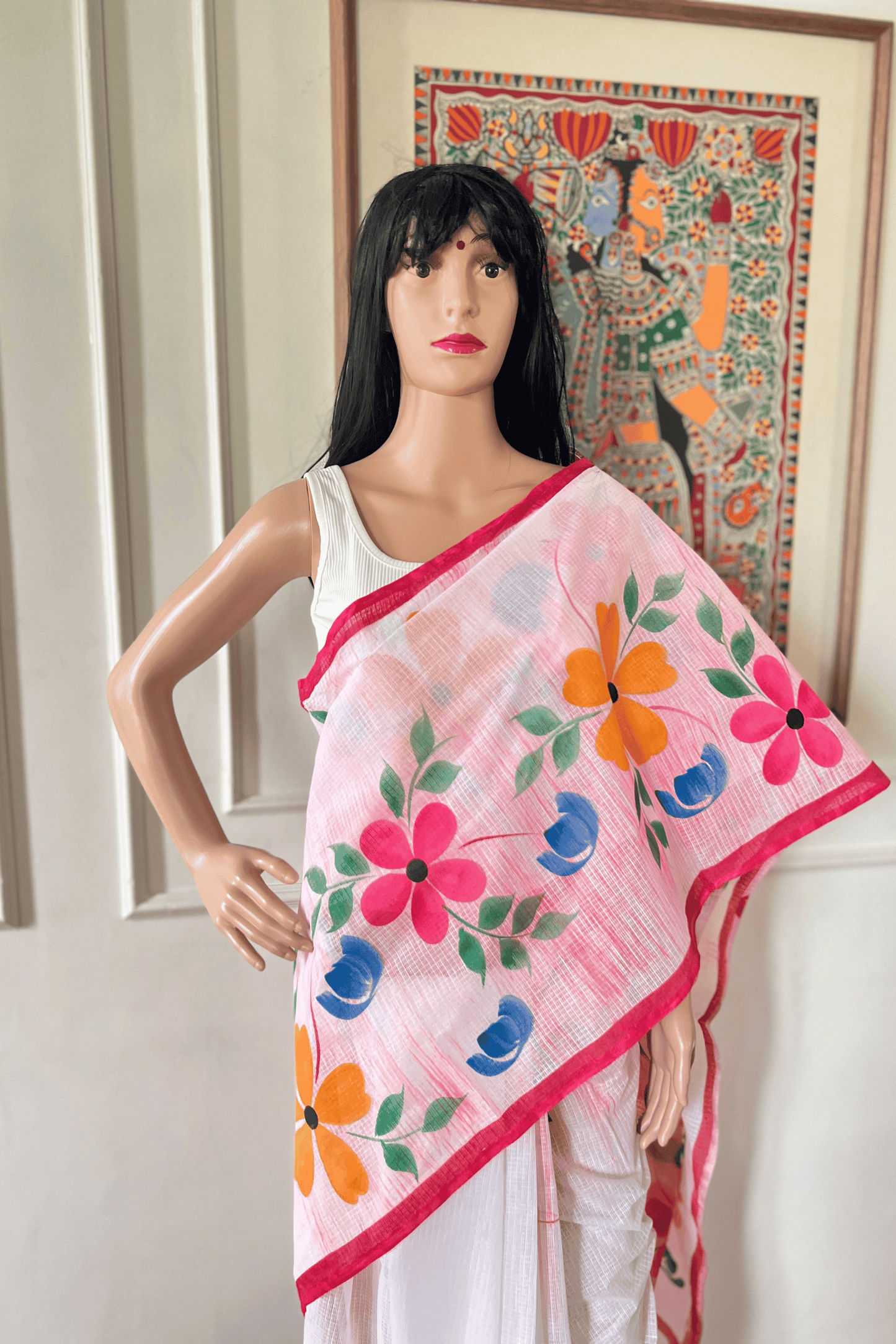 R E N U K A || Kota Doria Hand Paint Saree