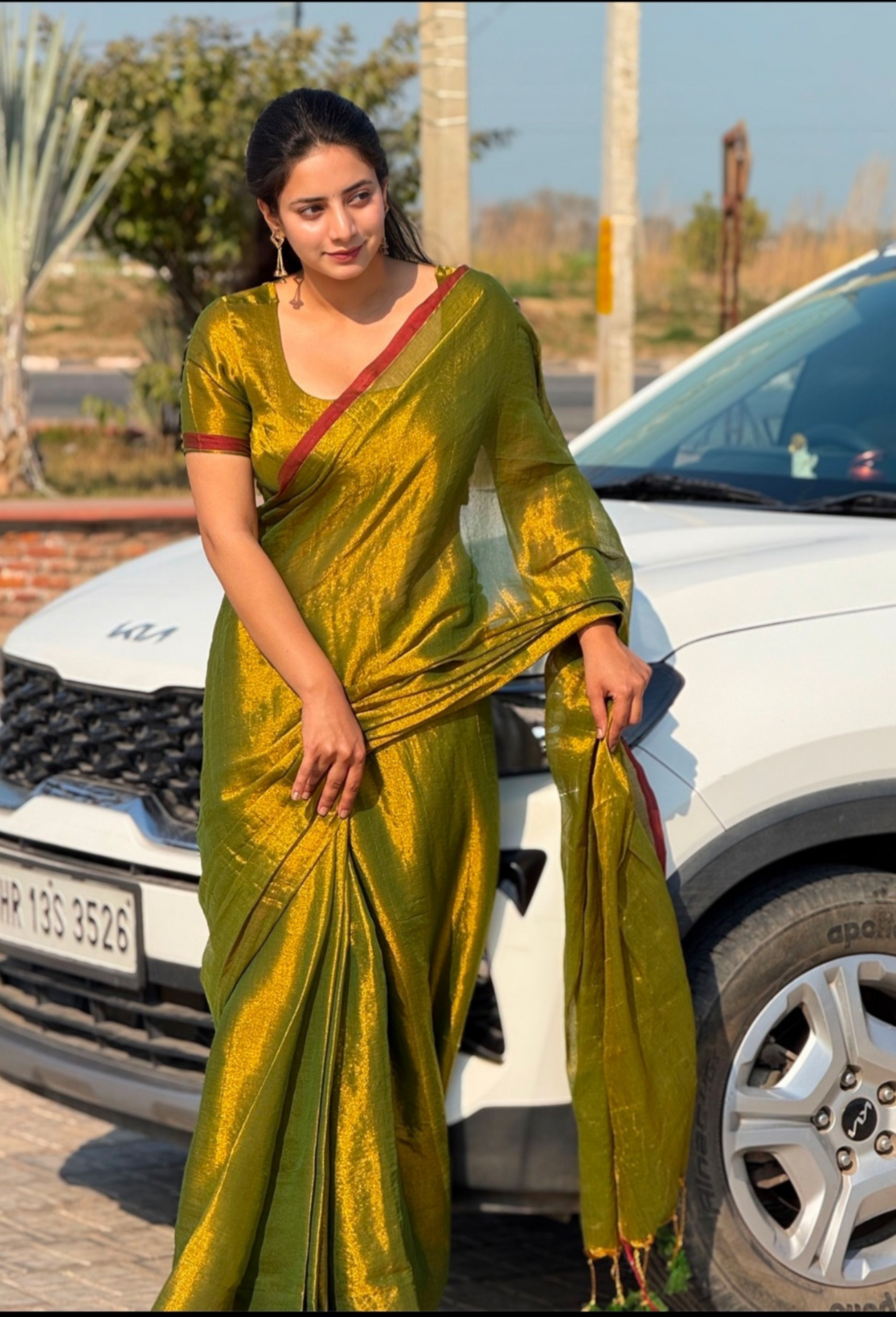 N A L I N I || Handloom Raga Tissue Saree