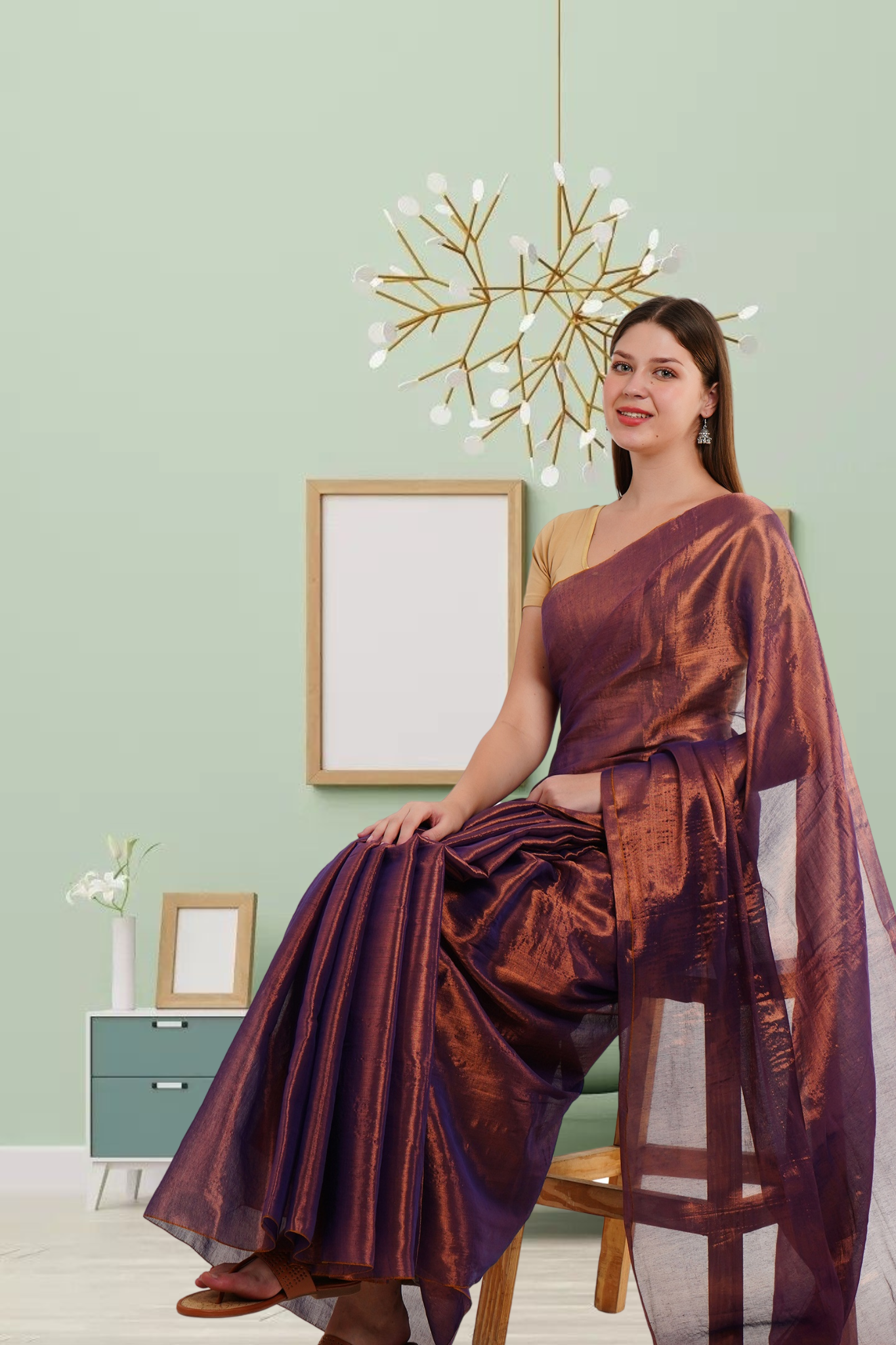 S H A L I N I || Handloom Raga Tissue Saree