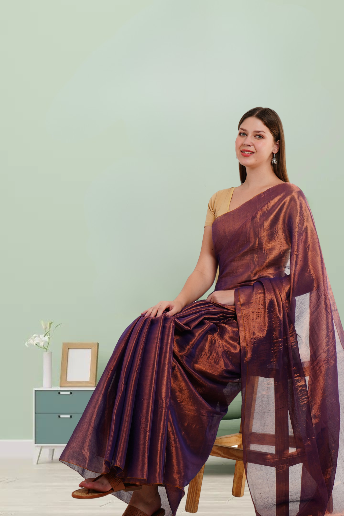 S H A L I N I || Handloom Raga Tissue Saree
