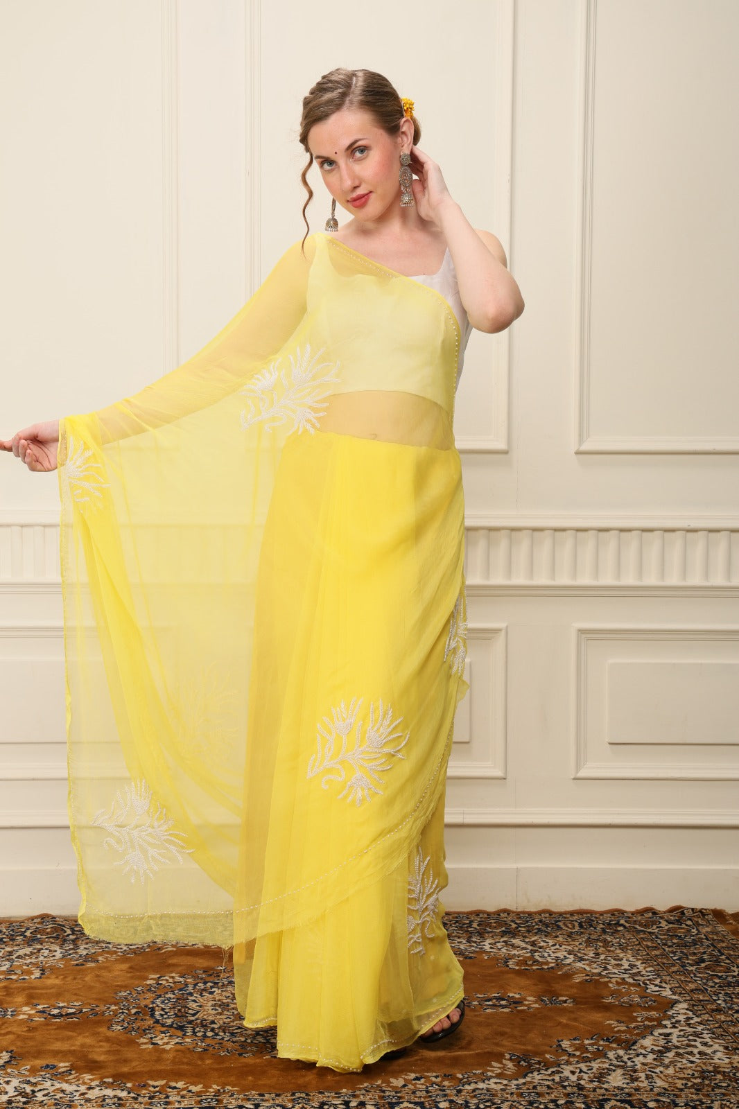 I N D R A N I || Pure Chiffon Saree
