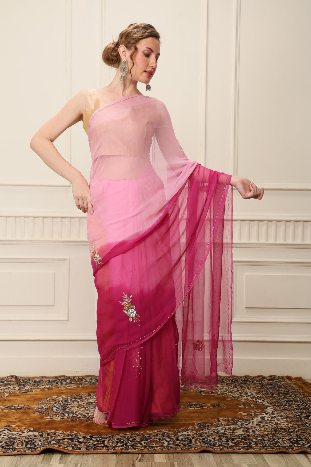 M A I T R E E Y || Pure Chiffon Saree
