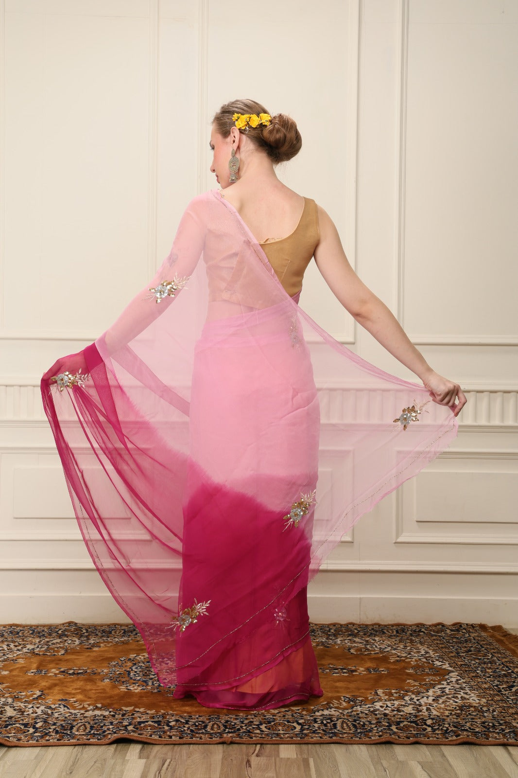 M A I T R E E Y || Pure Chiffon Saree