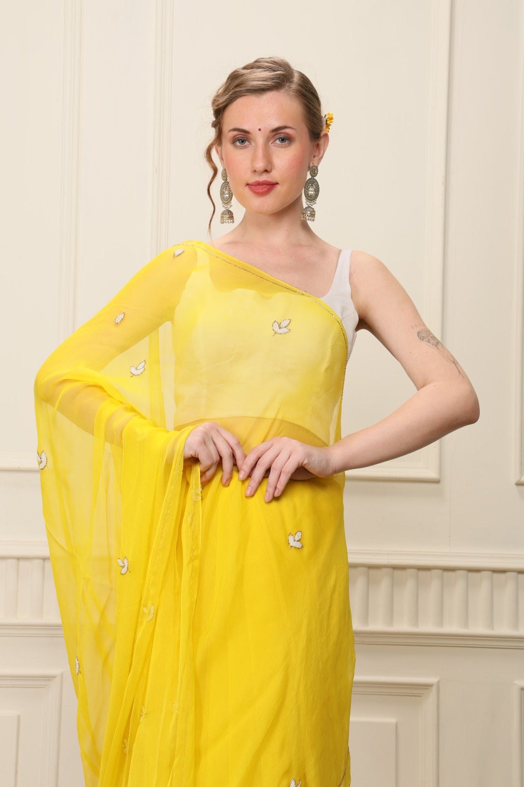 S A V I T R I || Pure Chiffon Saree
