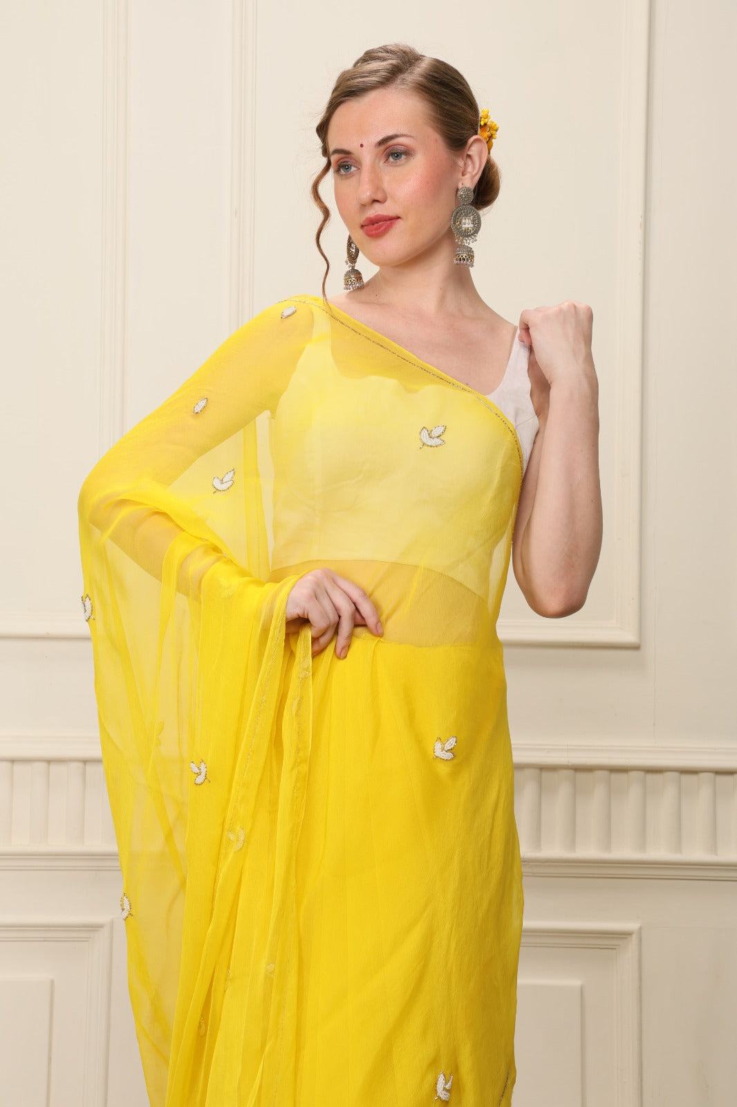 S A V I T R I || Pure Chiffon Saree