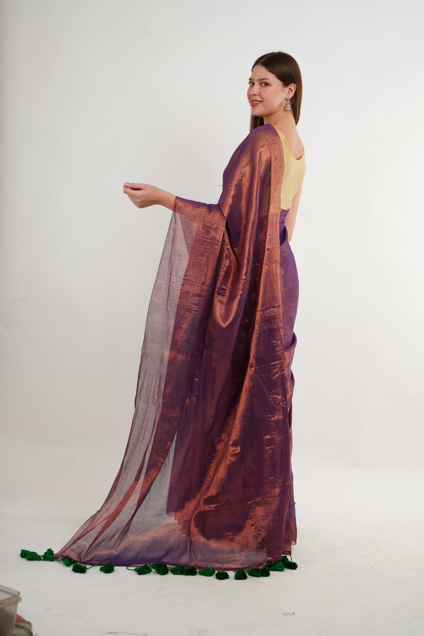 S H A L I N I || Handloom Raga Tissue Saree
