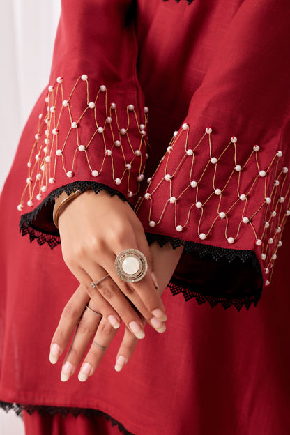L A V E N D E R || Oversized Farshi Salwar Set