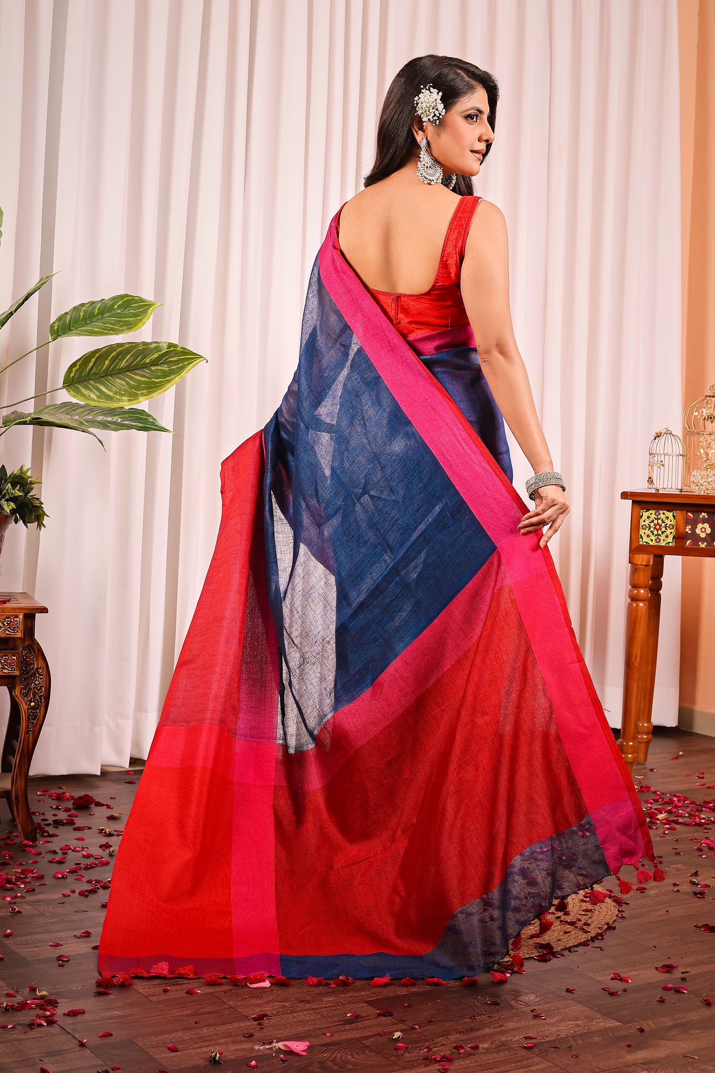 T A A P I || Pure Linen Saree