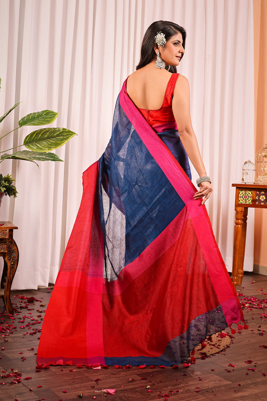 T A A P I || Pure Linen Saree
