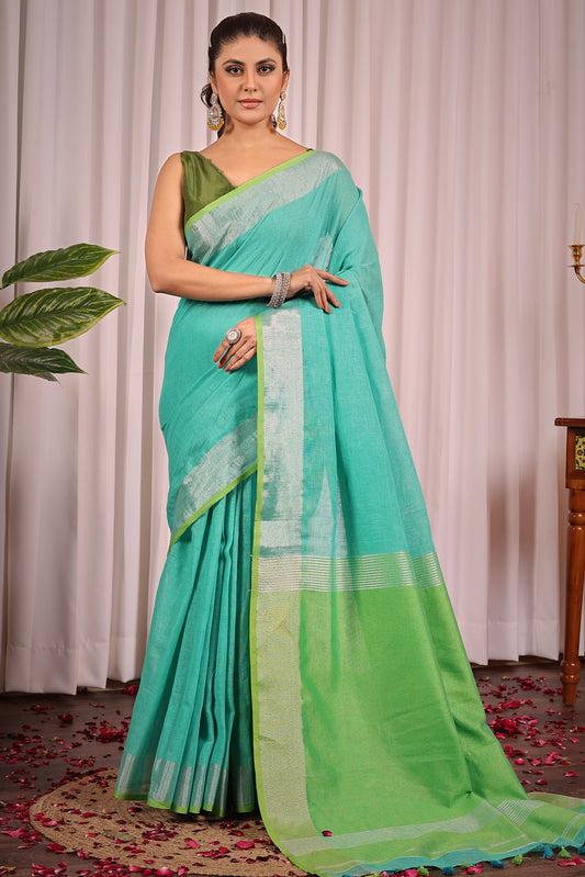 T A P T I || Pure Linen Saree