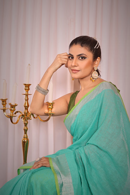 T A P T I || Pure Linen Saree