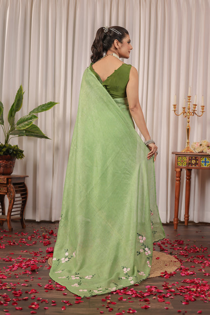B R I N D A || Pure Linen Sree