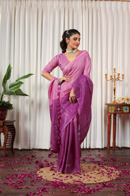 V I S H W A M R I T || Pure Linen Saree
