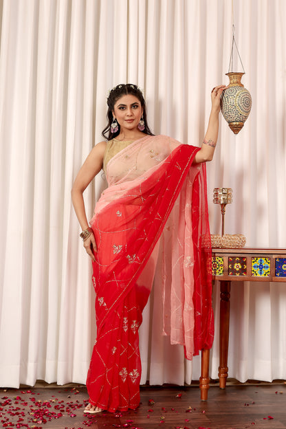 R U H A N I S E E || Pure Chiffon Saree