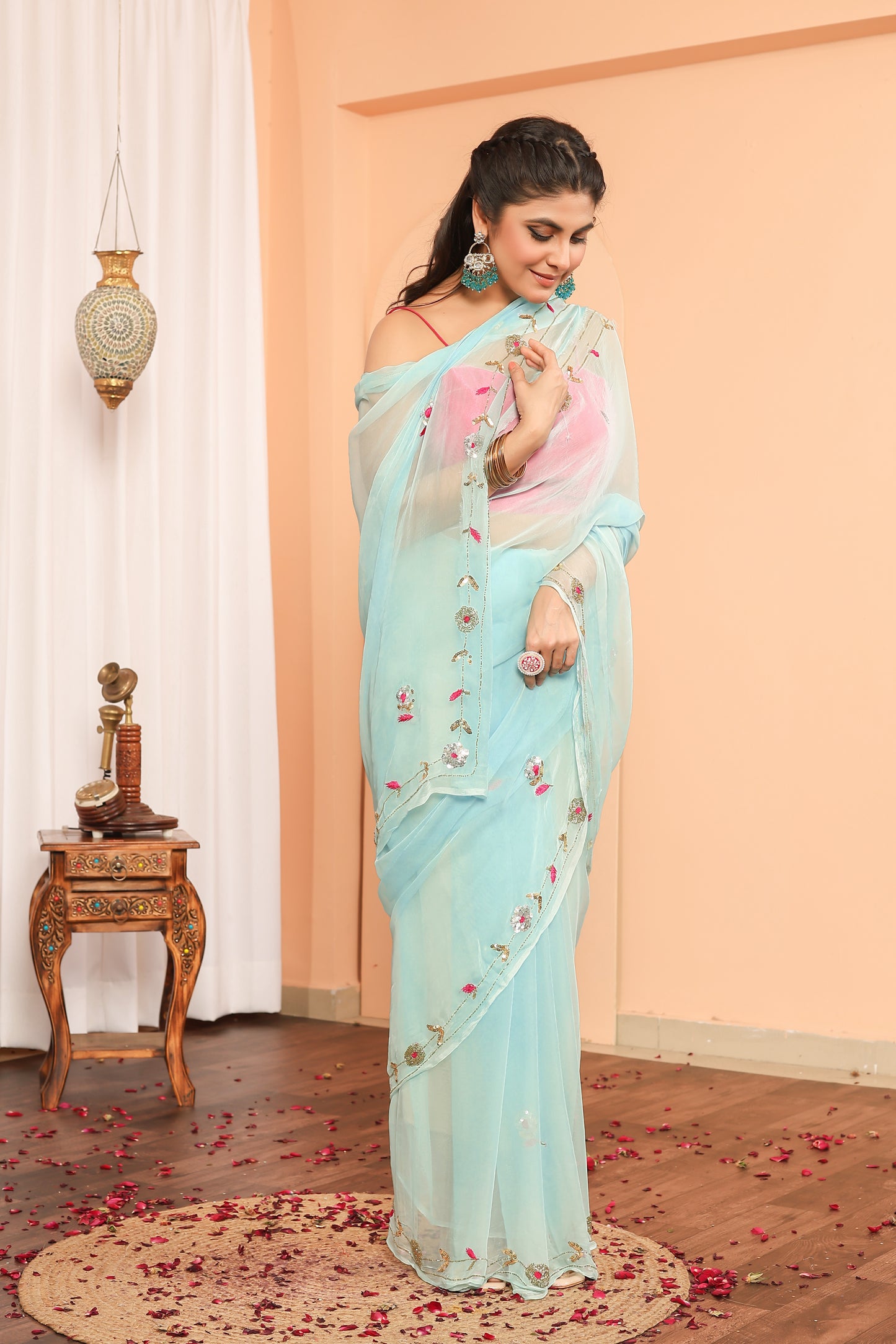 C H A N C H A L || Pure Chiffon Saree