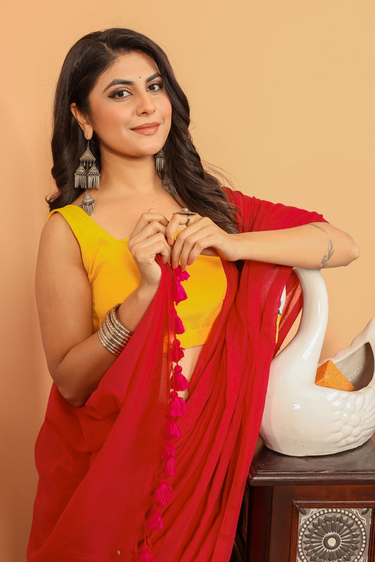G U L B A H A R || Mull Cotton Saree
