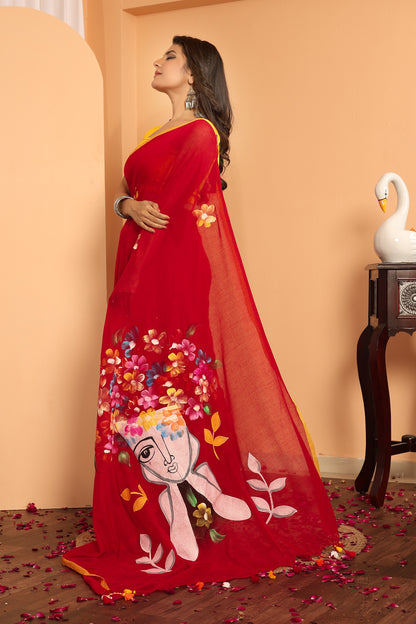 K E N A || Mull Cotton Saree
