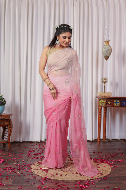M A S T A N I || Pure Chiffon Saree