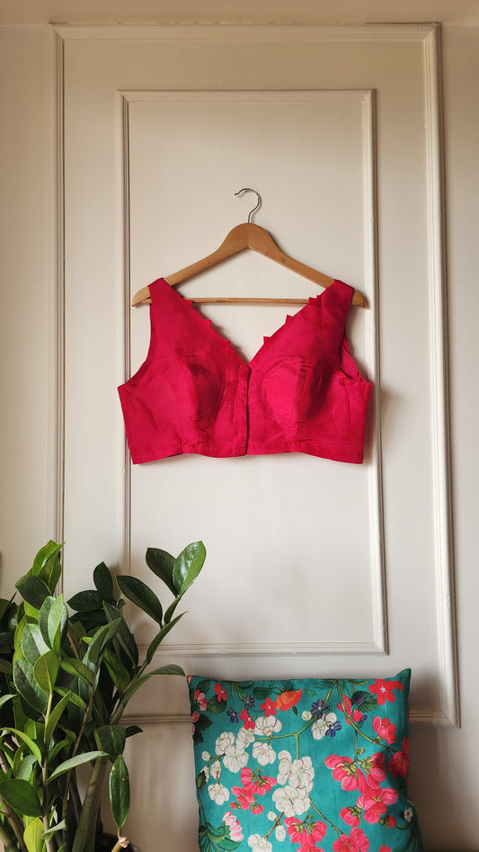 Pink || Cotton Silk Blouse