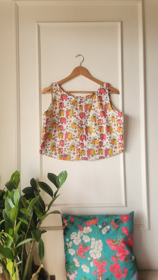 Multicolour || Cotton Blouse